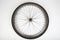 Bicycle tire on white