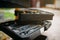 Bicycle tools in box closeup, blur background