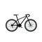Bicycle with a trunk for travel and city trips. Bike for travel. Hobby. Flat style Vector Illustration