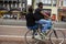 Bicycle use in Amsterdam, Holland