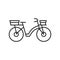 bicycle. Vector illustration decorative design