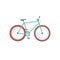 Bicycle vector illustration isolated, mountain sport bike moving, cycle icon