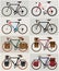 Bicycle vector logo icon illustration clip art graphic vintage bike city travel and touring