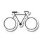 Bicycle vehicle isolated icon