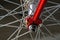 Bicycle wheel, detail