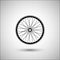 Bicycle wheels . Bicycle accessories vector icon.