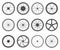 Bicycle wheels set