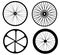 Bicycle Wheels Vector Pack