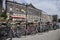 Bicycles on canal amsterdam holland