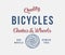 Bicycles chains and wheels quality made