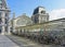 Bicycles on front of central railway station.Ostend