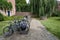 Bicycles parked in a house