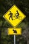 Bicycles and Pedestrians Road Sign