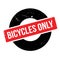 Bicycles Only rubber stamp