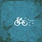Bicycles vintage abstract grunge background