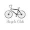 Bicycling vector design element, logo