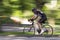 Bicyclist in Central Park