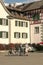 Bicyclists in the streets of Stein am Rhein