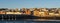 BIDEFORD, DEVON, ENGLAND - JANUARY 13 2022: First rays of the sun on Bideford, with the ancient Long Bridge.