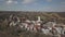 Biecz, Poland - 3 9 2019: Panorama of the historic center of the European medieval city on the picturesque green hills. Trips to a