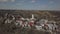 Biecz, Poland - 3 9 2019: Panorama of the historic center of the European medieval city on the picturesque green hills. Trips to a