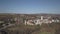 Biecz, Poland - 3 9 2019: Panorama of the historic center of the European medieval city on the picturesque green hills. Trips to a