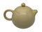 Biege Ñeramic isolated retro-styled teapot for ceremony