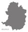 Bielefeld city map grey illustration silhouette shape