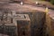 Biet Ghiorgis, Rock Hewn Orthodox Church, Lalibela in Ethiopia