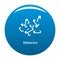 Bifidobacteria icon blue vector