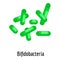Bifidobacteria icon, cartoon style.