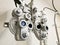 Bifocal Optometry eyesight measurement device on white backgroun