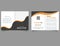 Bifold brochure with wave. lyer report template. lyer report template.