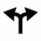 Bifurcation icon sign
