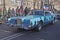 Big American limo at a car parade