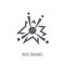 Big bang icon. Trendy Big bang logo concept on white background