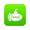 Big bathyscaphe icon green vector