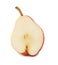 Big, beautiful, bright, juicy PEAR, white background. ripe PEAR isolate.