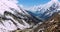 Big beautiful mountain with trees in foreground