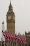 Big Ben and British flags