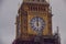 Big Ben clock face scaffolding removed, London, UK