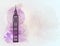 Big ben on colorful background. London sight.