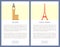 Big Ben and Eiffel Tower on Info Travel Posters