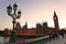 Big Ben and house of Parliament in early evening i