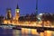 Big Ben and house of parliament at twilight, London