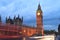 Big Ben and house of parliament at twilight, London