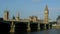 Big ben and houses of parliament in london, over the river thames