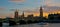 Big Ben and Westminster Bridge at sunset