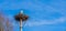 Big birds nest with a stork in it, clean and deep blue sky in the background, migrated bird from Africa