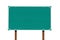 Big Blank Green Highway Sign Isolated